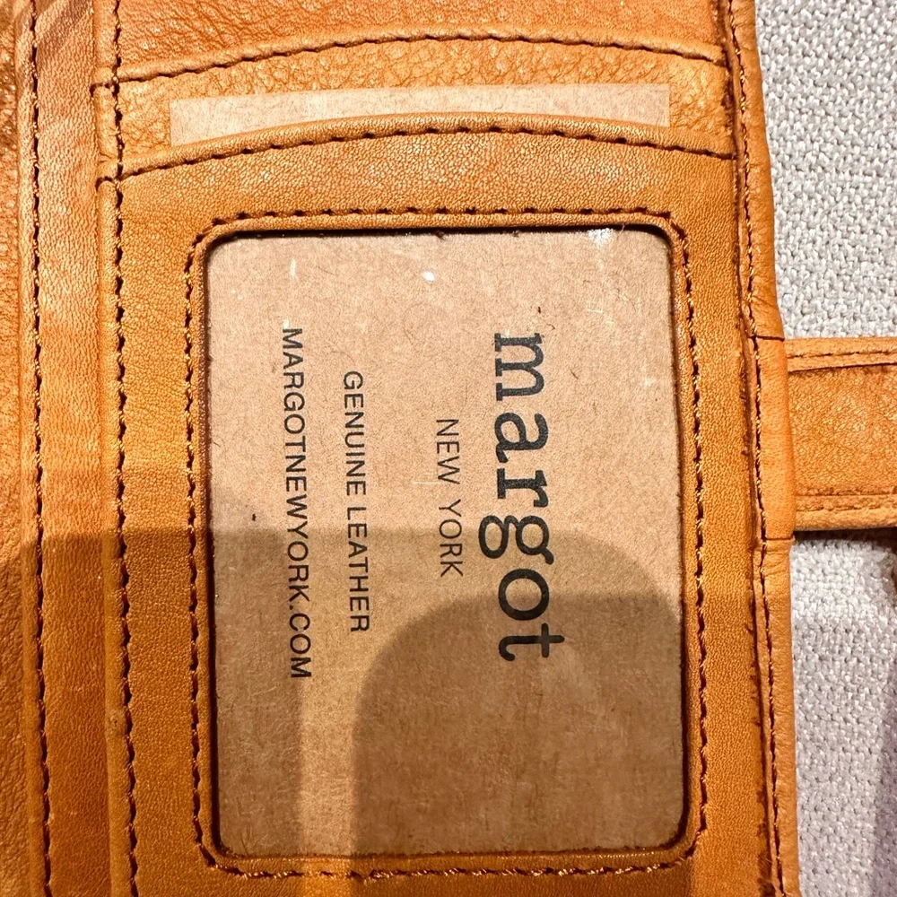 Margot Tan Leather Card Holder - Picture 3 of 14